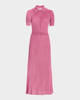 whistles textured belted midi dress Women's Short Sleeve Ruffle Wrap Style Dress with Belt