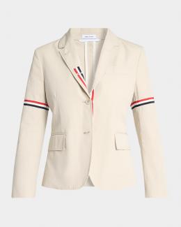 Thom Browne Classic Single-Breasted Blazer Jacket | Neiman Marcus