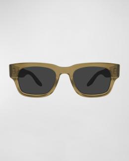 Barton Perreira Folasade Titanium Square Sunglasses | Neiman  display picture 1