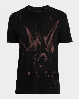 T-shirt uomo John Varvatos con applicazioni teschio