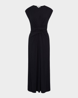 Theory Women's Twist Bodice Dress - Black - Size 0