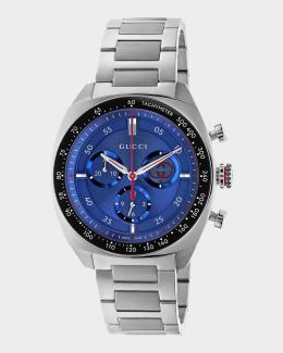 Gucci 44mm G-Chrono Leather Watch | Neiman Marcus