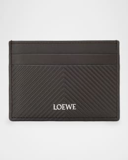 Loewe Men's Puzzle Calfskin Card Holder | Neiman Marcus