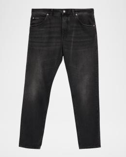 Dolce&Gabbana Men's Black Denim Skinny Jeans | Neiman Marcus