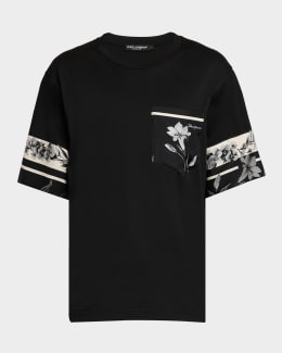 Dolce&Gabbana Men's DG Script Logo Crewneck T-Shirt | Neiman Marcus