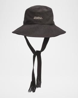 Jacquemus La Chapeau Vela Striped Raffia Bucket Hat | Neiman  display picture 3