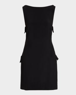 BERNADETTE Will Satin Short-Sleeve Mini Dress | Neiman Marcus