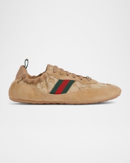 Gucci Tennis 1977 GG Denim Low-Top Sneakers | Neiman Marcus