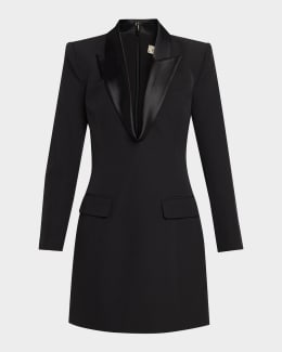 Theory Sleeveless Nappa Leather Mini Dress | Neiman Marcus