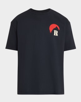 Rhude Men's Racing Crest Logo Cotton T-Shirt | Neiman Marcus