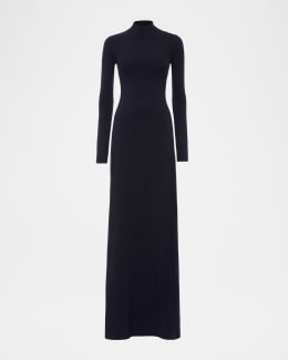 Ralph Lauren Collection Mesh-Inset Ruffle Chiffon Long-Sleeve Maxi  Shirtdress | Neiman Marcus