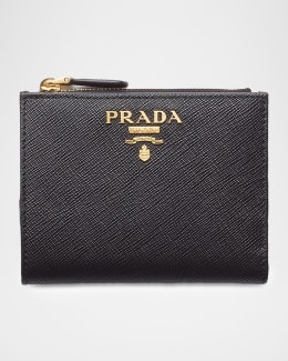 Prada Small Leather Wallet | Neiman Marcus