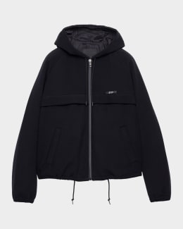 Prada Men's Cotton Zip Jacket | Neiman Marcus