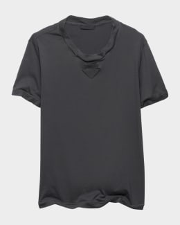 Prada Men's Short-Sleeve Cotton T-Shirt | Neiman Marcus