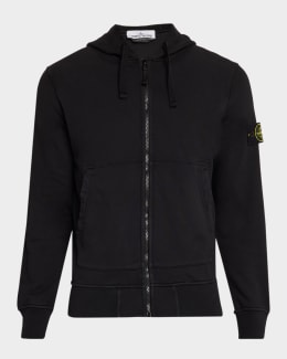 Stone Island Men's Cotton Stretch Full-Zip Shirt Jacket | Neiman