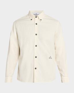 Stone Island Men's Cotton Stretch Full-Zip Shirt Jacket | Neiman