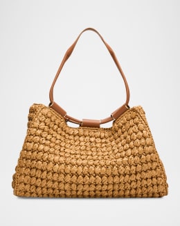 Giorgio Armani Lamb Leather Shopper Shoulder Bag | Neiman Marcus