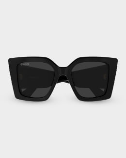 Gucci 54mm Acetate Square Sunglasses | Neiman Marcus