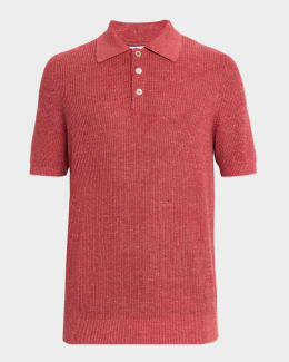 Brunello Cucinelli Men's Slim Fit Cotton Jersey Polo Shirt