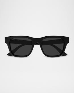 Gucci Men's GG2084S-001 Plastic Rectangle Sunglasses | Neiman Marcus