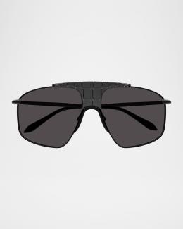 Saint Laurent YSL Semi-Rimless Metal Aviator Sunglasses  display picture 2
