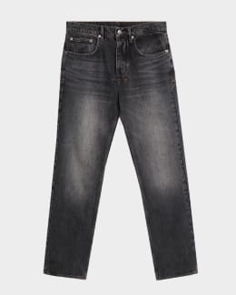 Saint Laurent Men's Loose-Fit Faded Denim Jeans | Neiman Marcus