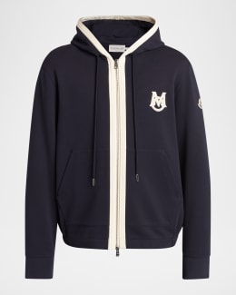 Moncler Men's Zip-Up Hoodie | Neiman Marcus