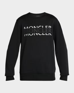 Moncler Men's Monogram Full-Zip Hoodie | Neiman Marcus