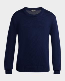 TOM FORD 紺色　ニット TOM FORD Men's 5 Gauge Cashmere Crewneck Sweater | Neiman Marcus