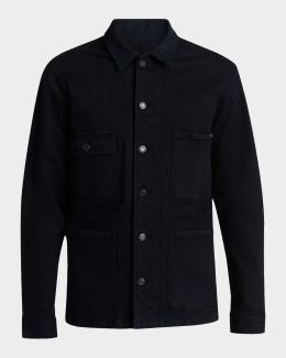TOM FORD Men's Broken Twill Icon Denim Jacket | Neiman Marcus