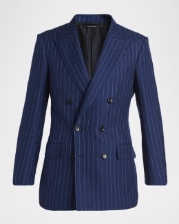 Brioni Men's Solid Wool-Silk Blazer | Neiman Marcus