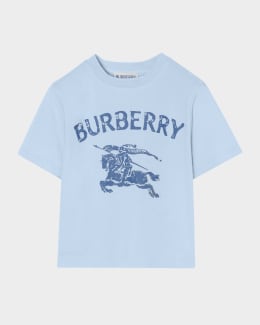 Burberry Boy's EKD Stretch Cotton T-Shirt, Size 6M-3 | Neiman Marcus