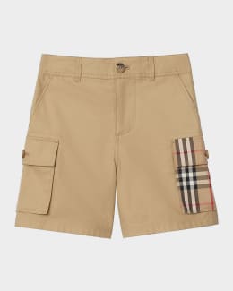 Burberry Boy's Check Swim Shorts, Size 3-14 | Neiman Marcus