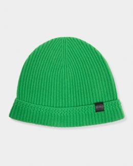 Dries Van Noten Men's Wool Knit Fair Isle Trapper Beanie Hat