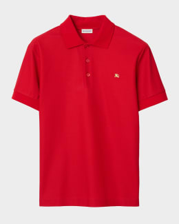 トップス Burberry Big Horse Logo Polo Shirt Burberry Men's Cotton Pique Year of the Horse Polo Shirt | Neiman