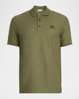 Burberry Men's Cotton Pique Year of the Horse Polo Shirt | Neiman