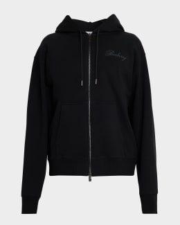 Dries Van Noten Men's Haxel Cotton Floral Hoodie with Embroidery