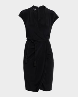 Max Mara Cosmos Sleeveless Peplum Dress | Neiman Marcus
