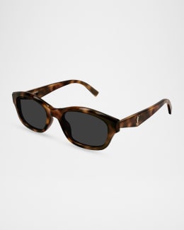 Saint Laurent Corner Angle 47mm Square Sunglasses | Neiman Marcus