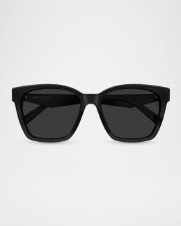 Saint Laurent Corner Angle 47mm Square Sunglasses | Neiman Marcus