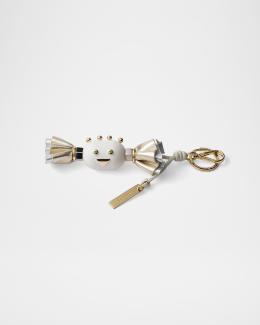 Prada Crochet Safety Pin Brooch | Neiman Marcus