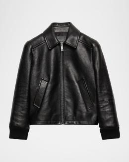 オールレザー】00s PRADA All Leather Tailored Prada Leather