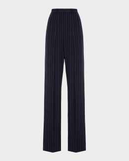 Giorgio Armani Silk Wide-Leg Trousers | Neiman Marcus