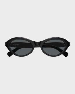Valentino Garavani VLogo Signature 52mm Cat-Eye Sunglasses
