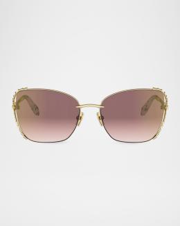BVLGARI Serpenti Cat-Eye Sunglasses | Neiman Marcus display picture 1