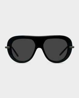 Palm Angels DANA Sunglasses PERI107S25PLA0011007 BLACK acetate Oval Palm Angels Women main image 4