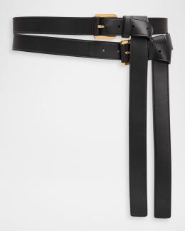 Ralph Lauren Collection Tooled-Buckle Pebbled Calfskin  display picture 1