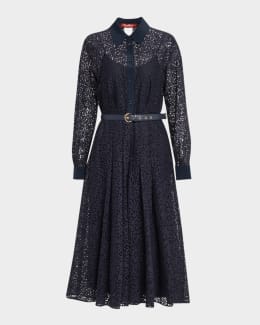 Max Mara Studio Cap-Sleeve Column Midi Dress | Neiman Marcus