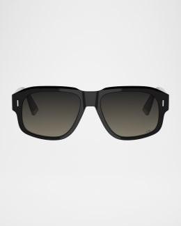 Dior Christian Dior Label S1I Rectangular Sunglasses | Neiman Marcus