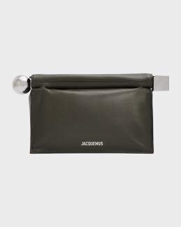 Givenchy Antigona Slouchy Clutch Bag in Leather | Neiman Marcus